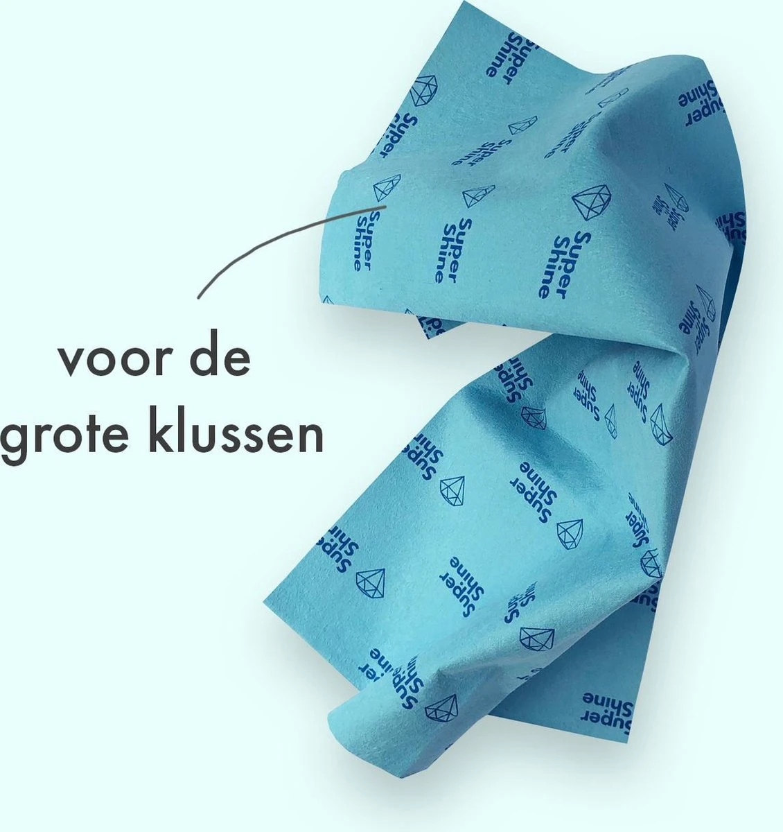 Super Shine Microvezel Schoonmaakdoek - Xlarge - 50 X 35 Cm - Wasbaar - Super Sterk - Hygiënisch - Afbeelding 5