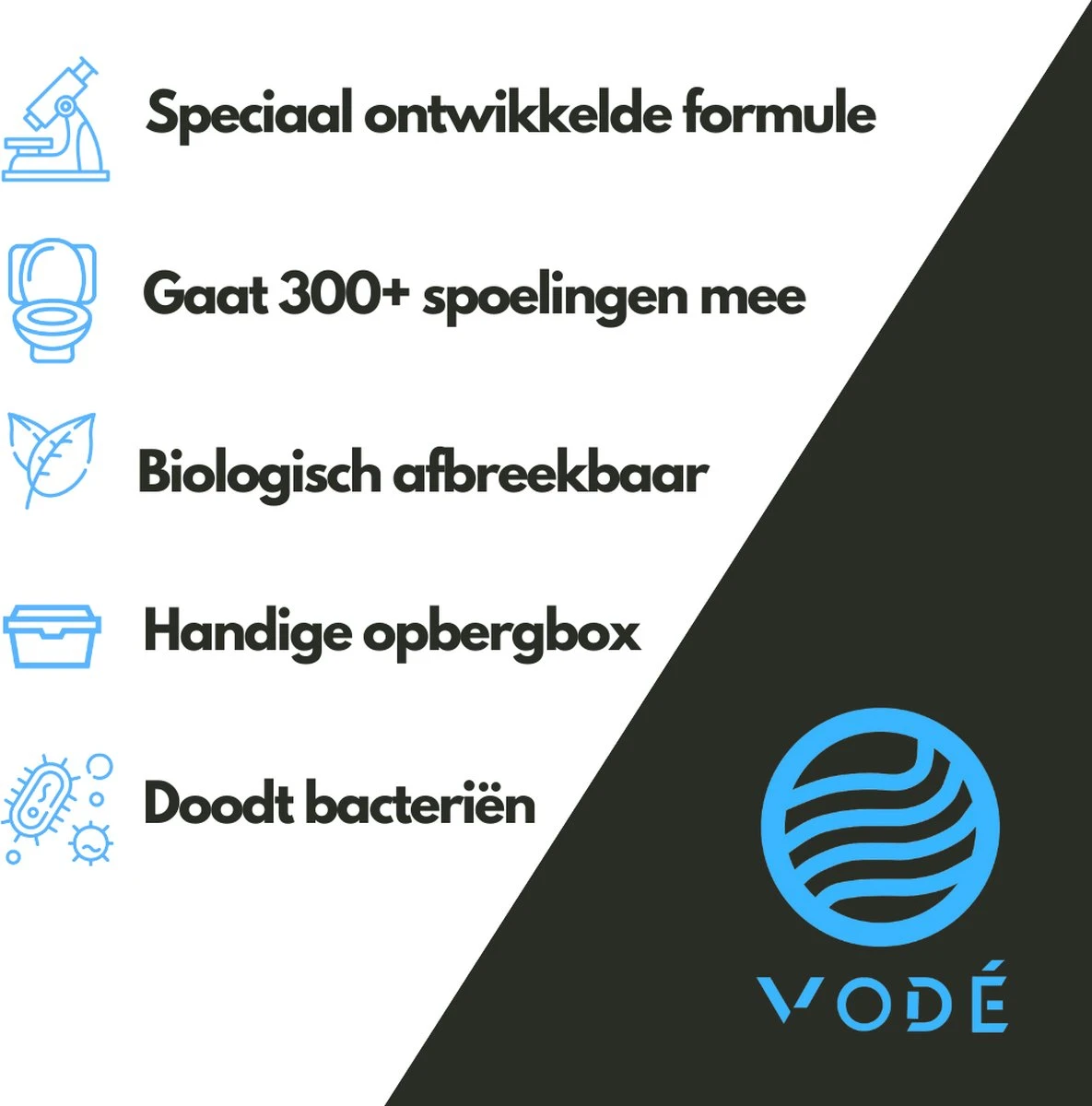 VODÉ Toiletblokjes Inbouwreservoir 28 Stuks - Voordeelverpakking – WC Blokjes – Stortbakblokjes – Geschikt Voor Geberit | Grohe - Lavendel Geur - Afbeelding 2
