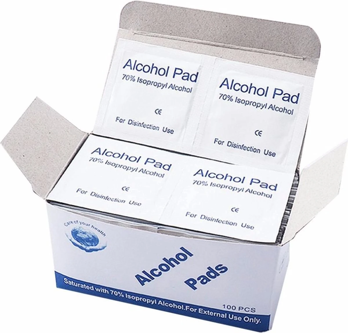 Merkloos Desinfectie Doekjes - 70% Isopropyl Alcohol - 200 Stuks - Afbeelding 6