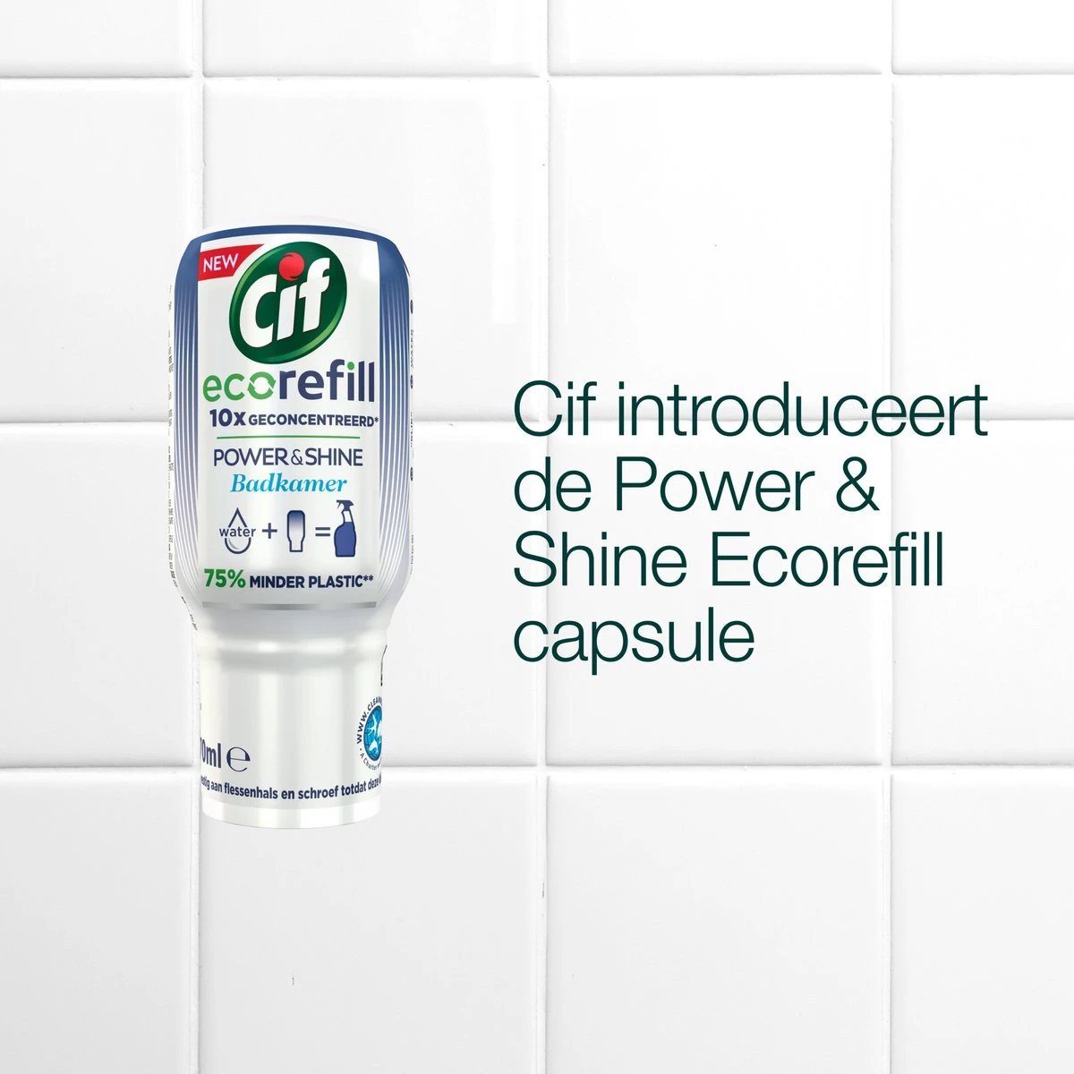 Cif Power & Shine Badkamer Ecorefill Capsule - 10 X 70 Ml - Voordeelverpakking - Afbeelding 5