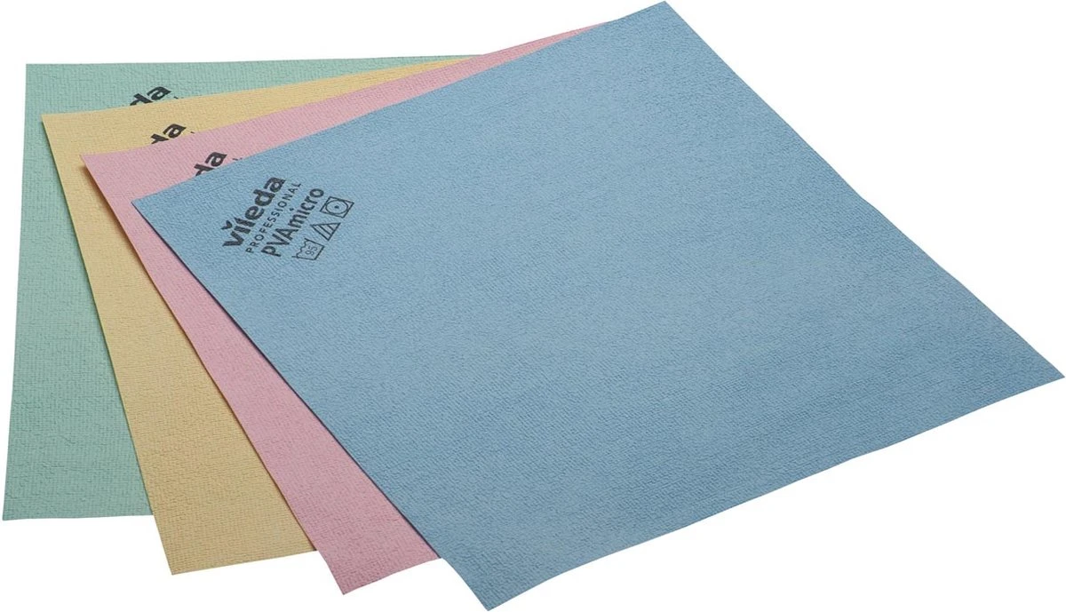 Vileda Microvezeldoek PVA Rood Pak Van 5 Stuks - Afbeelding 2