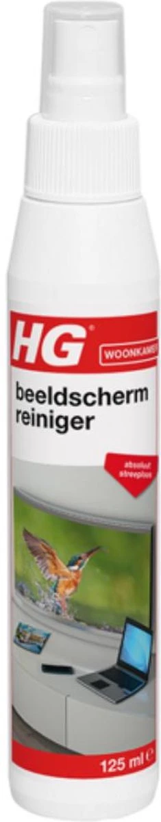 HG Beeldschermreiniger - 125ml - Absoluut Streeploos - Geschikt Voor Alle Schermen