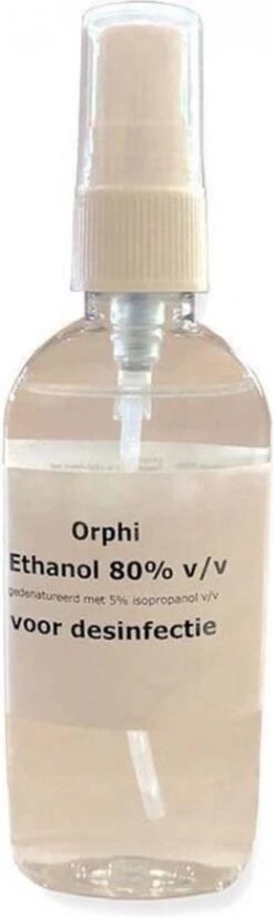 Alcohol Spray 80% - 100ml. Met Spray Kop