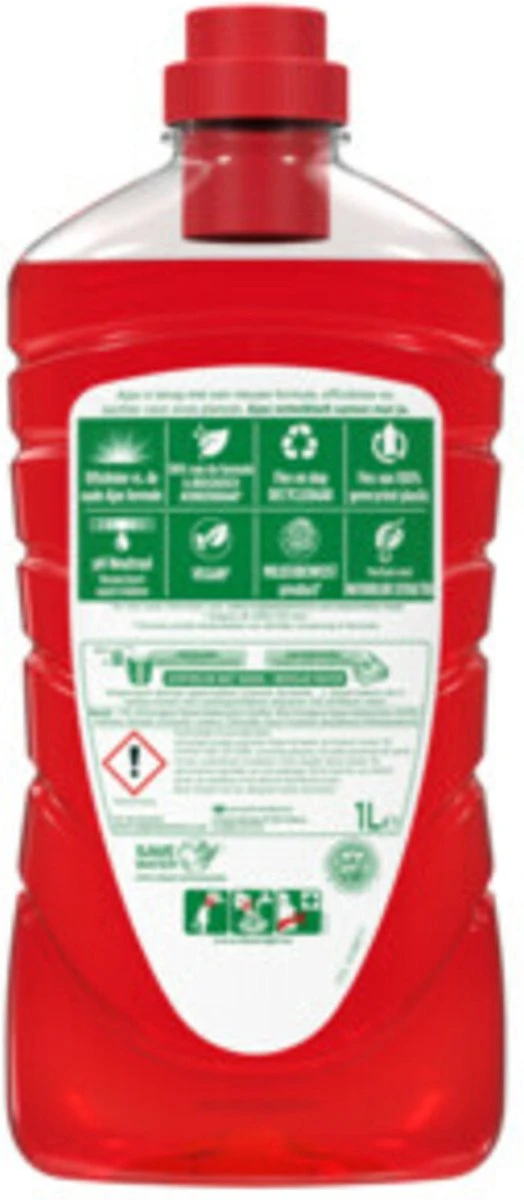 Ajax® Ajax Allesreiniger Fete De Fleur Rode Bloemen 1 Liter - Afbeelding 5