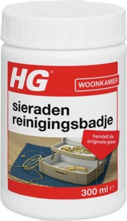 HG Sieraden Reinigingsbadje - 300 Ml - Inclusief Borstelje En Pincet