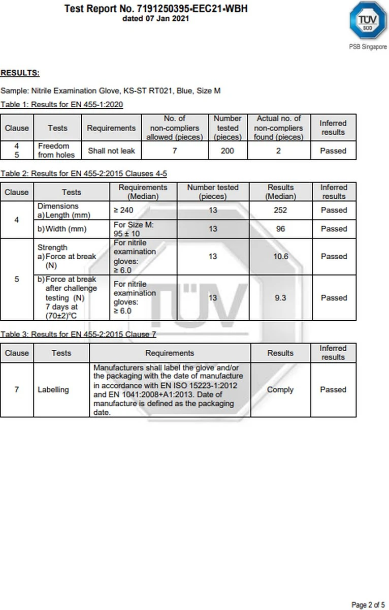 100 Medische Nitril Onderzoekshandschoenen | Kingfa KS-ST RT021 - Afbeelding 6