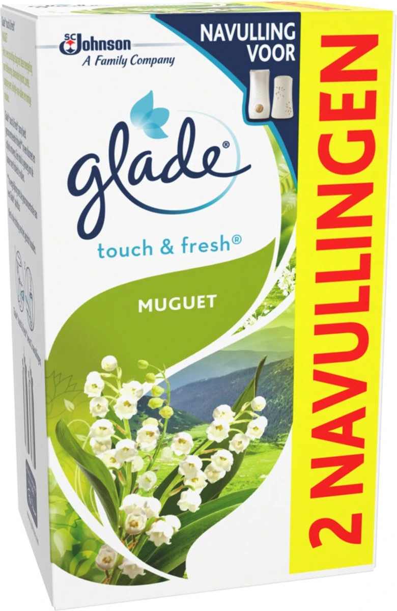 Glade By Brise Touch & Fresh Muguet Navulling - 2 Stuks - Afbeelding 2